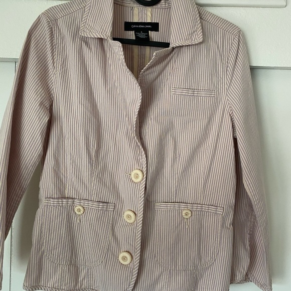 Calvin Klein Jeans Stripe Blazer - Picture 1 of 9